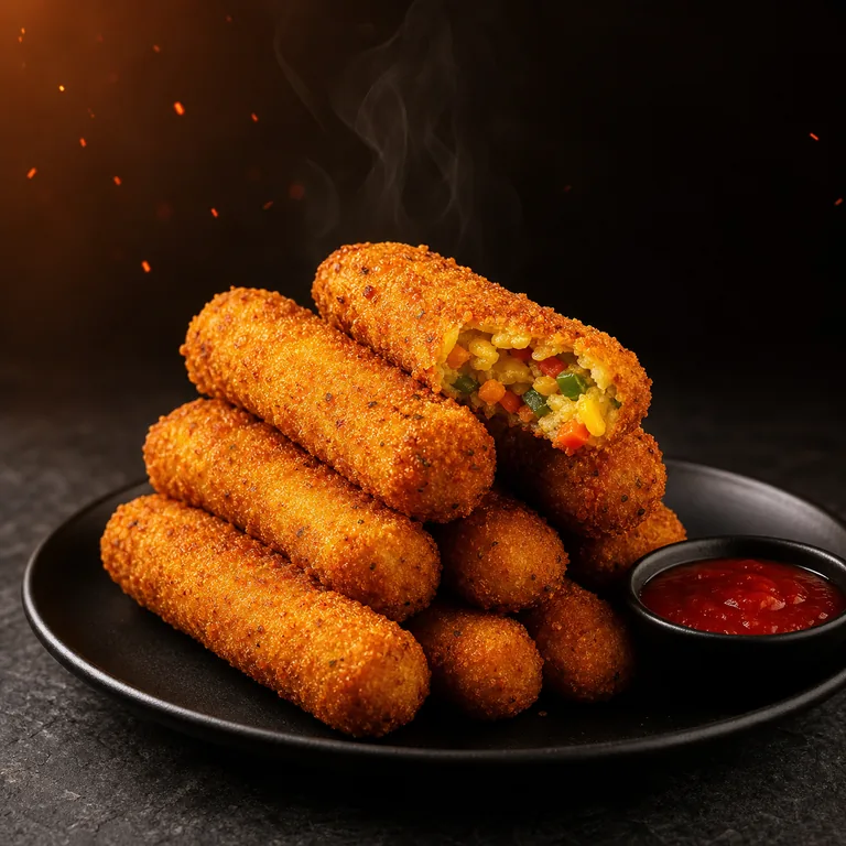 Crispy vegetable fingers