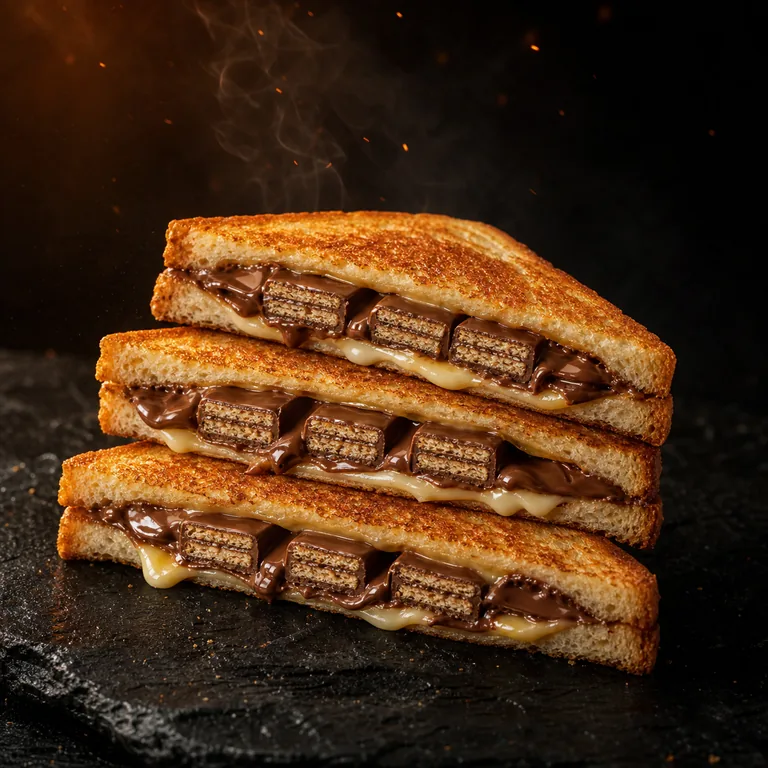 KitKat-style cheese chocolate grilled sandwich