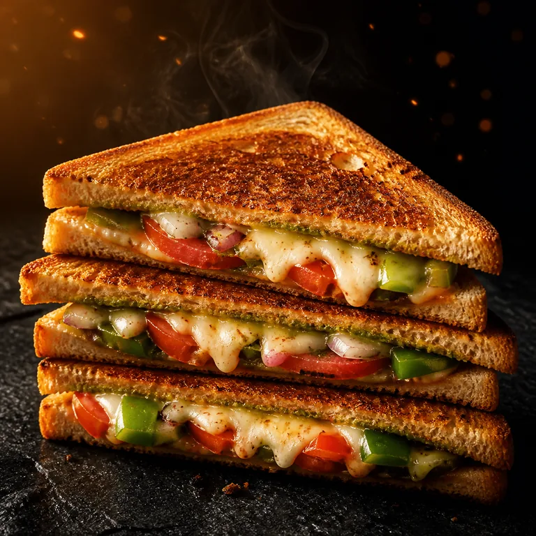 Vegetable grilled sandwich
